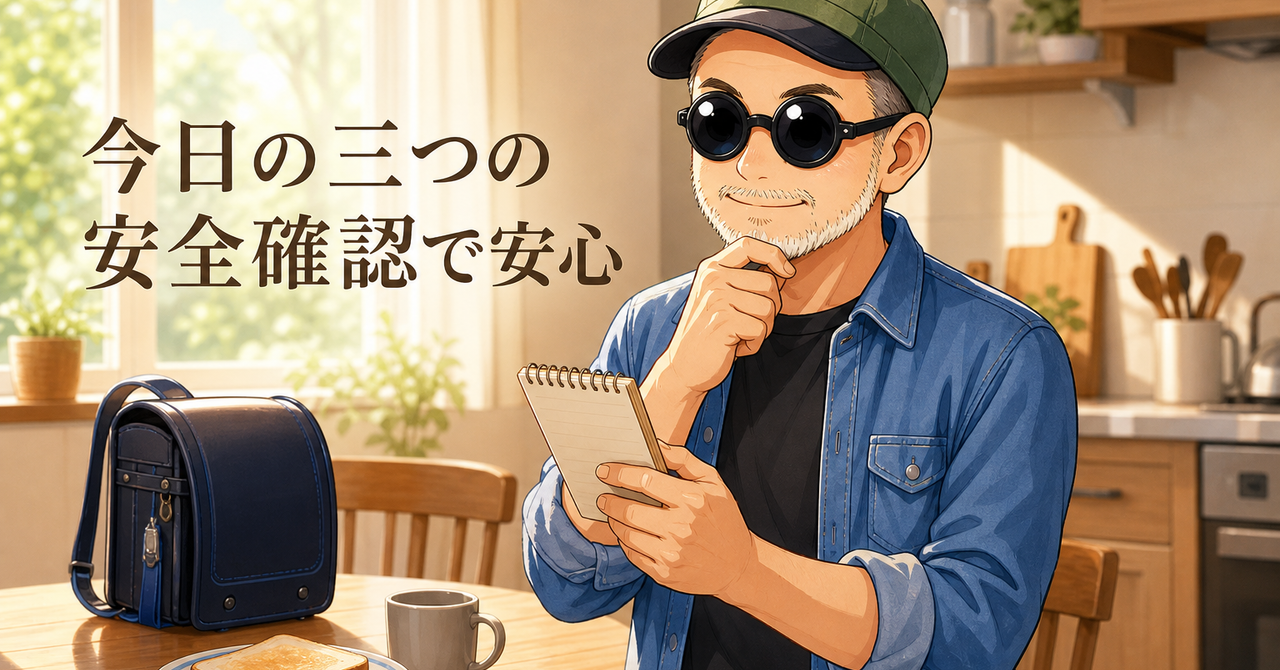 朝のキッチンで優しく状況を確認する父親