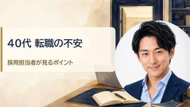金・魚鉢が解説する「40代で転職できるか不安なあなたへ 採用担当者が見ている本当のポイント」のアイキャッチ