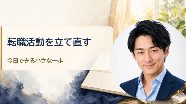 金・魚鉢が解説する「転職活動が長引いてつらい40代・50代へ｜気持ちを立て直す5つの方法」のアイキャッチ